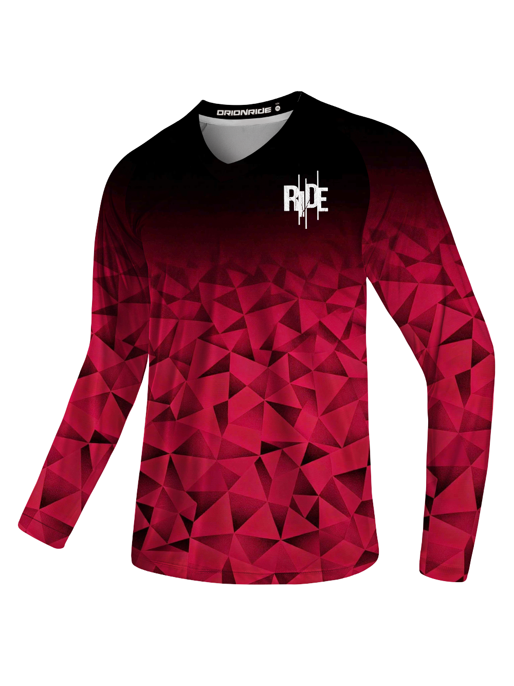 Orionride Red Gemstone Long Sleeve Downhill Jersey
