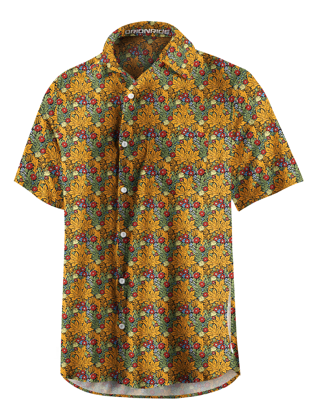 Orionride Lush Garden Zipper Pockets Ultra Lightweight Short Sleeves Gravel Shirt