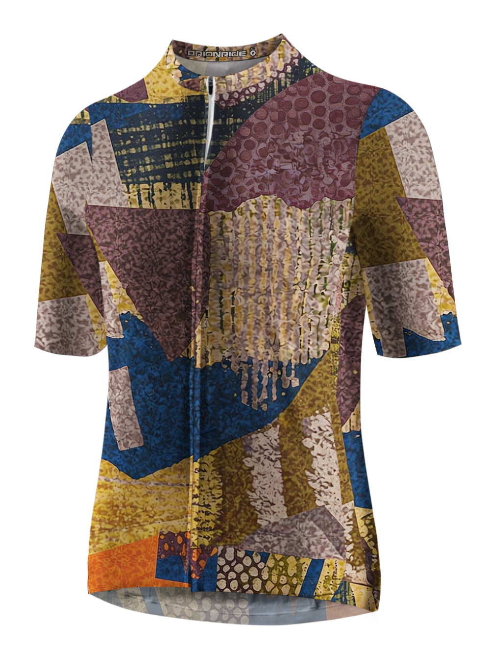 Orionride Retro Patchwork Short Sleeves Cycling Jersey