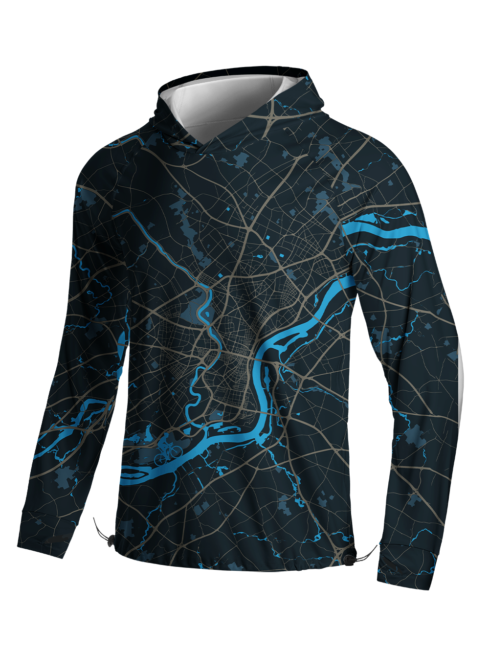 Orionride Urban Navigator Long Sleeve Cycling Hoodie Shirt