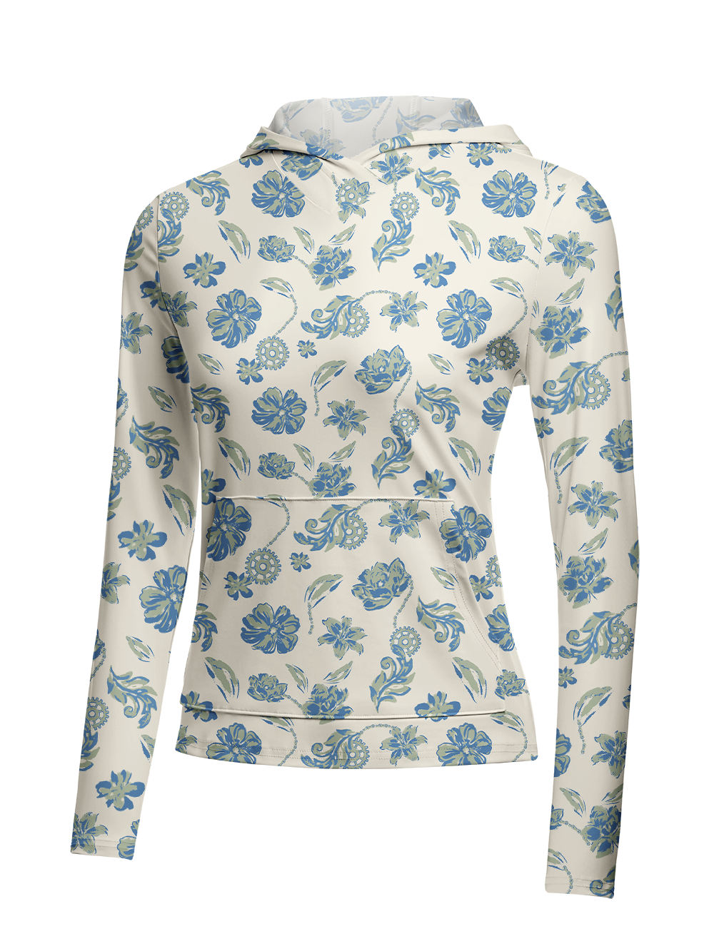 Orionride Spring In Full Bloom Women's Long Sleeve Cycling Hoodie Shirt