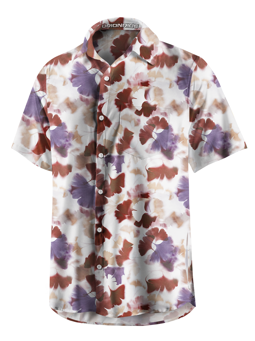 Orionride Ink Wash Zipper Pockets Ultra Lightweight Short Sleeves Gravel Shirt