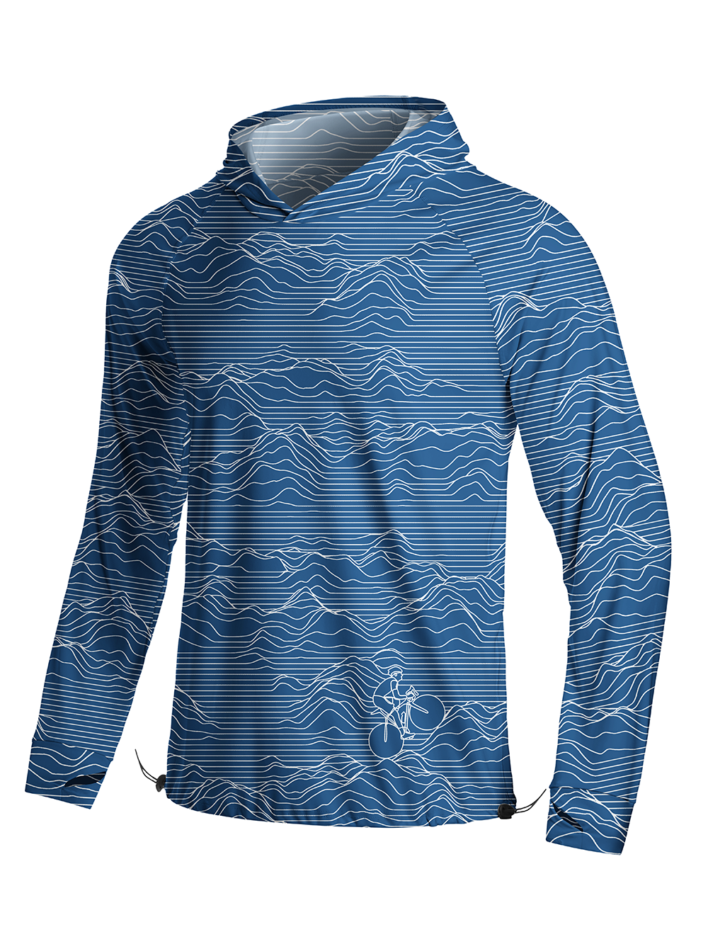 Orionride Cycling Travels Long Sleeve Cycling Hoodie Shirt