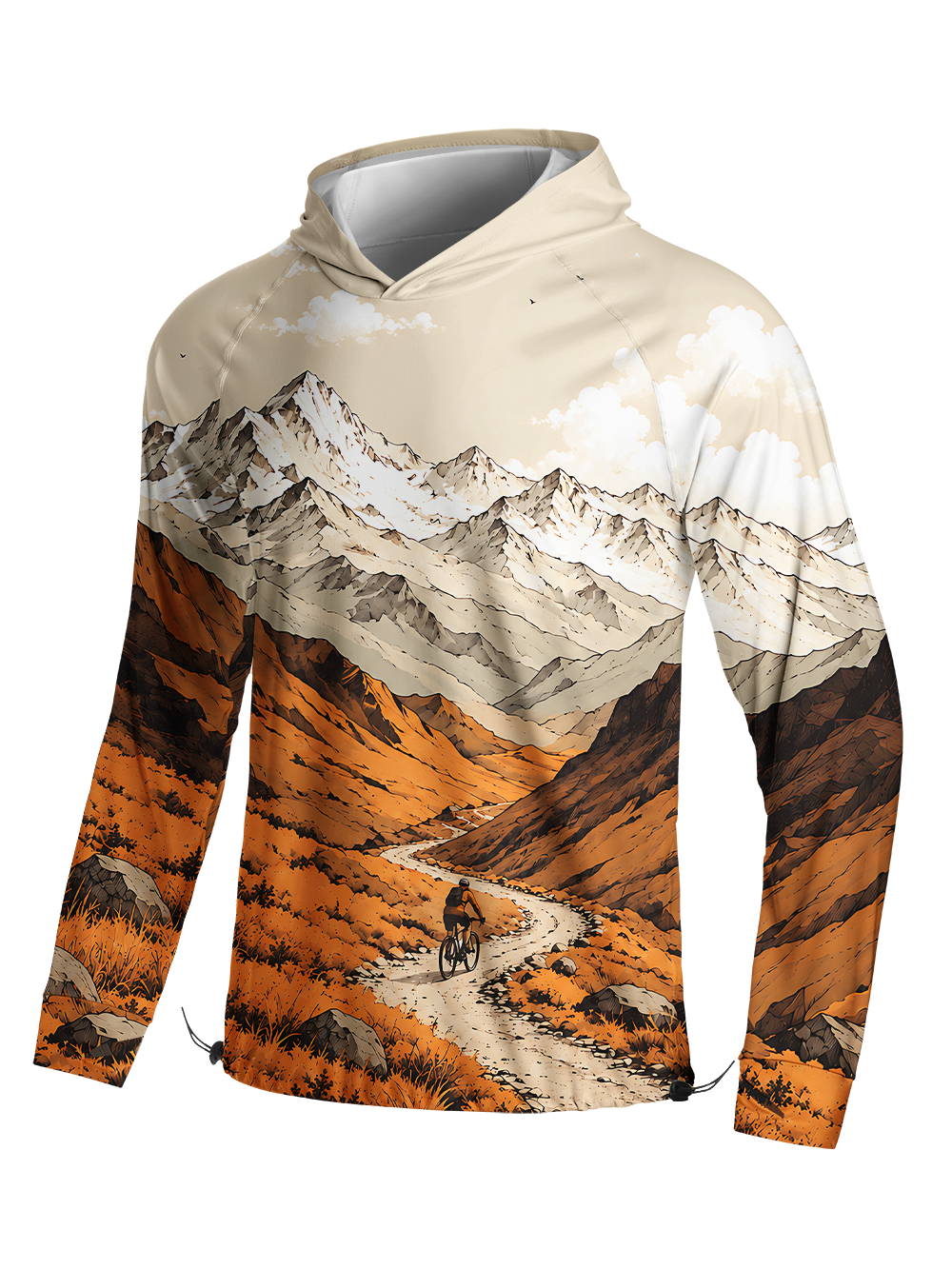 Orionride Wild Horizon Long Sleeve Cycling Hoodie Shirt