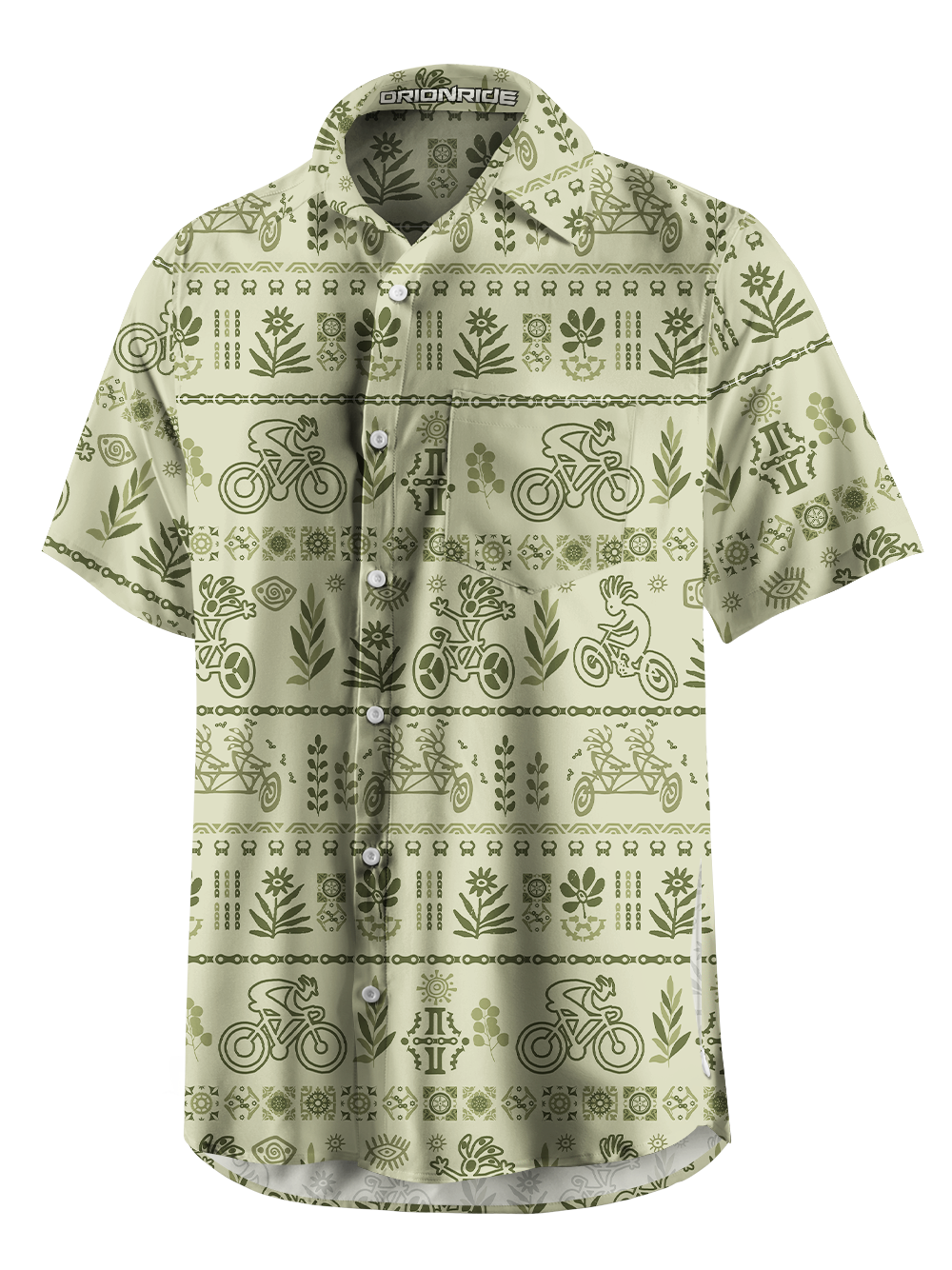 Orionride Happy Cyclist Zipper Pockets Ultra Lightweight Short Sleeves Gravel Shirt