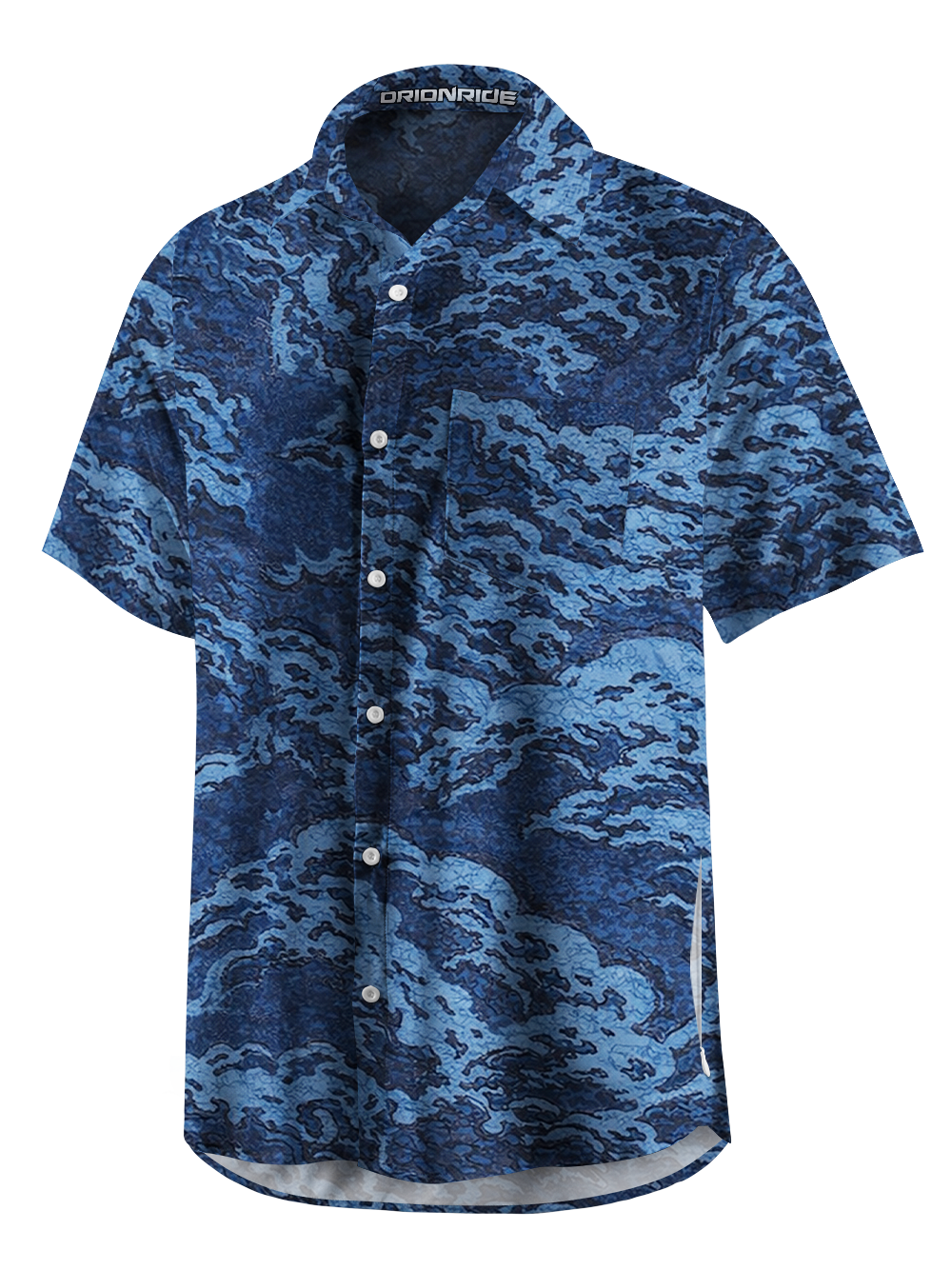 Orionride Surging Waves Zipper Pockets Ultra Lightweight Short Sleeves Gravel Shirt