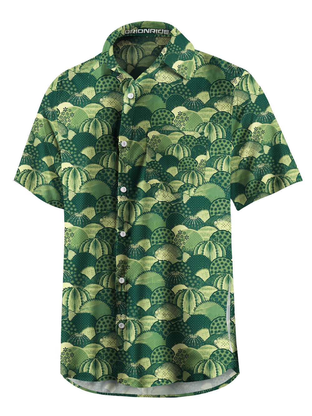 Orionride Cactus Cluster Zipper Pockets Ultra Lightweight Short Sleeves Gravel Shirt