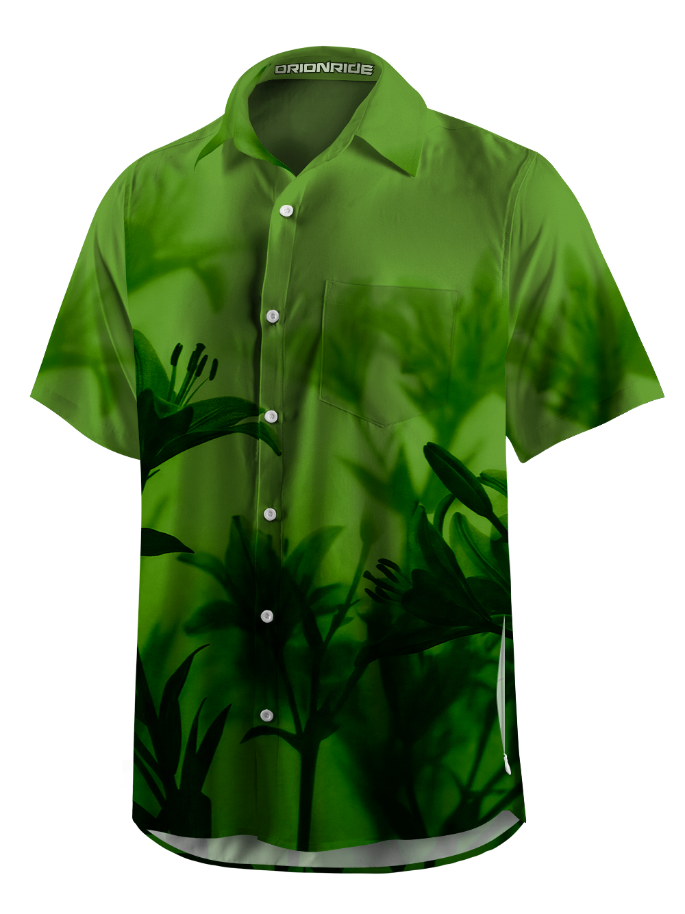Orionride Lily Silhouette Zipper Pockets Ultra Lightweight Short Sleeves Gravel Shirt