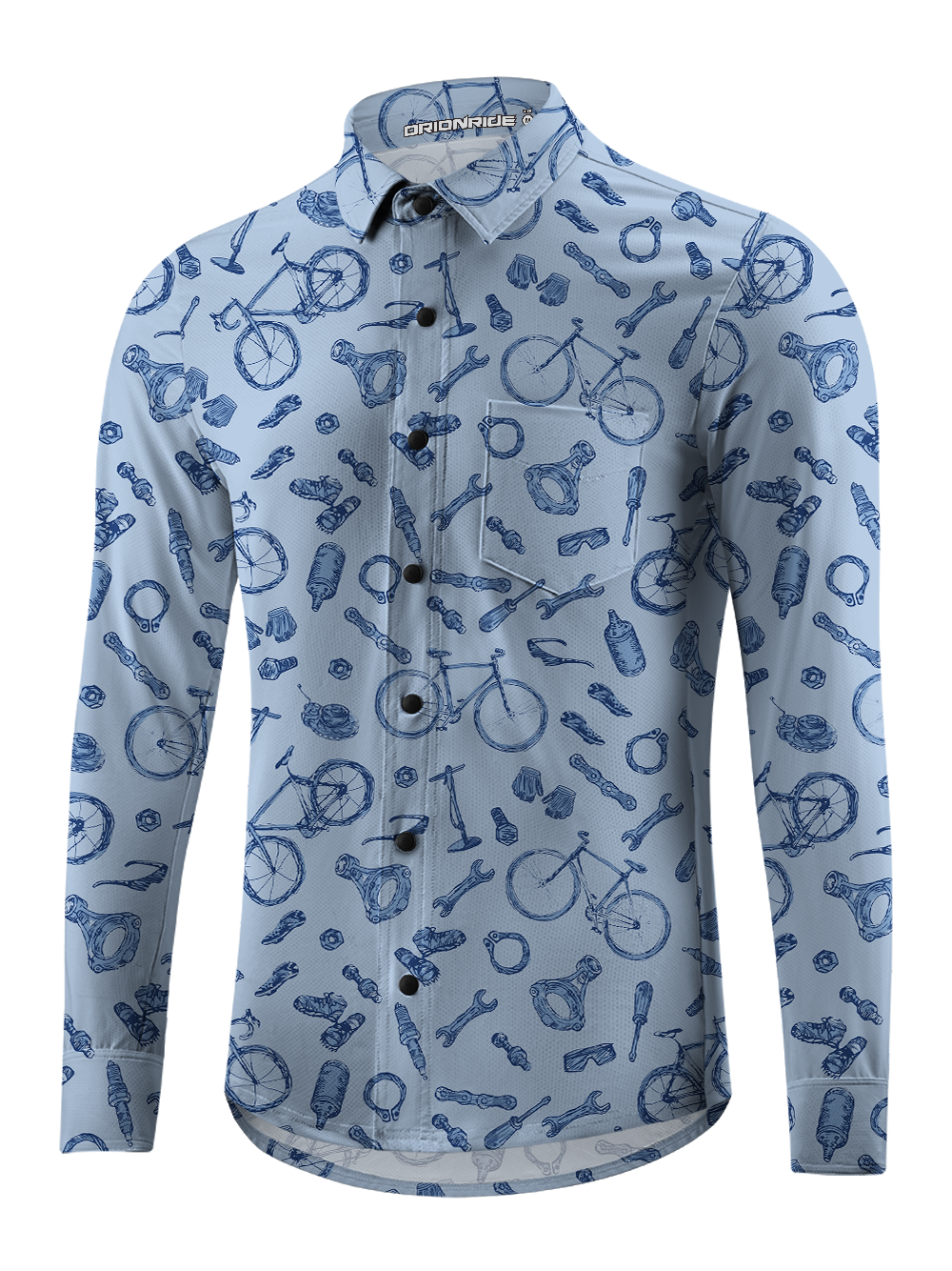 Orionride Essential Equipment Men's Stretchy Breathable Long Sleeve Gravel Shirt