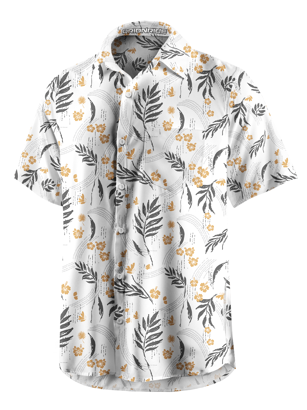 Orionride Traces Of Falling Zipper Pockets Ultra Lightweight Short Sleeves Gravel Shirt