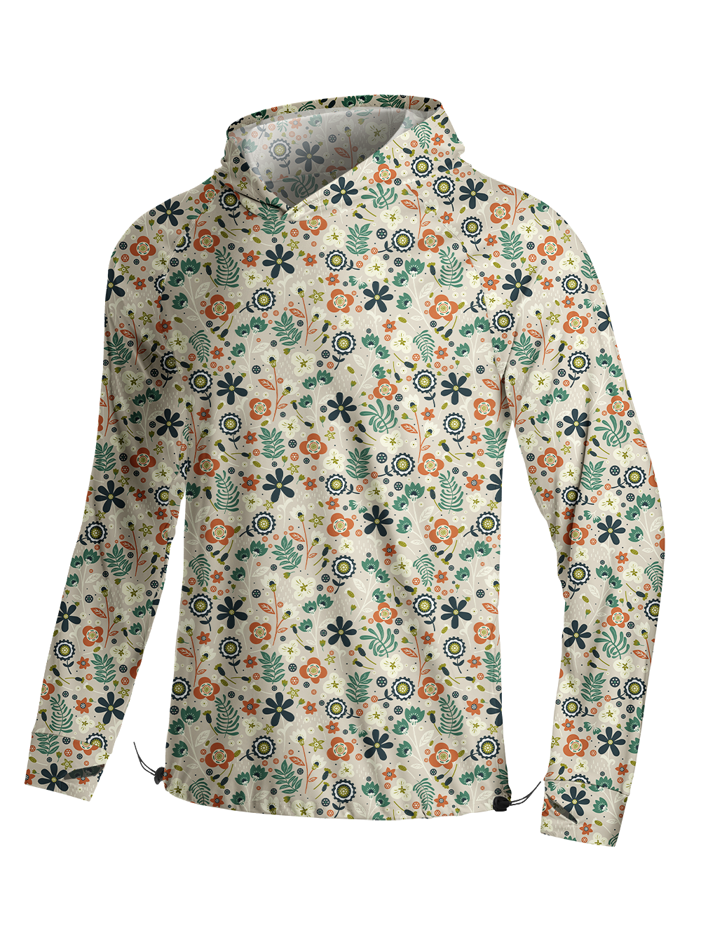 Orionride Flower Ride Long Sleeve Cycling Hoodie Shirt