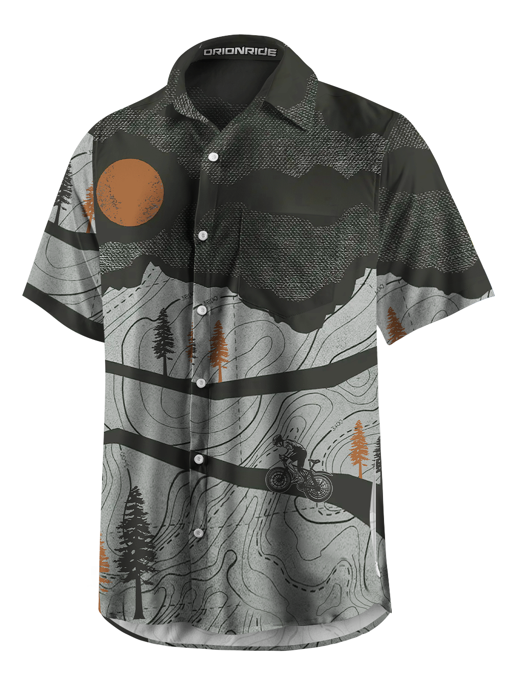 Orionride Under The Blazing Sun Zipper Pockets Ultra Lightweight Short Sleeves Gravel Shirt