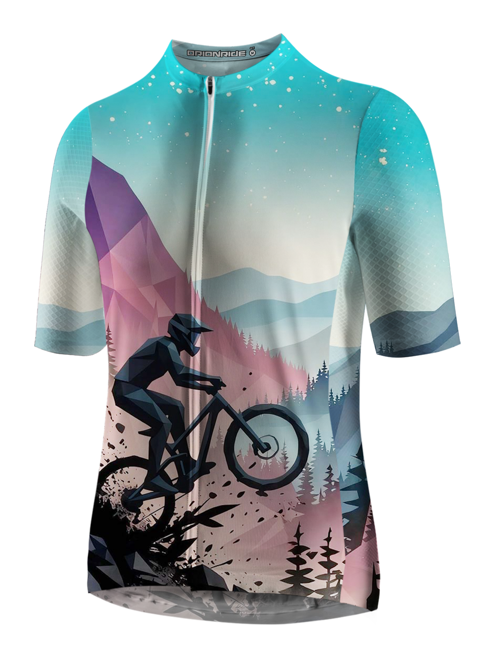 Orionride Cyclists Under The Starry Sky Short Sleeves Cycling Jersey