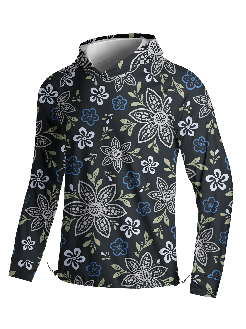 Orionride Folk Botanica Ride Long Sleeve Cycling Hoodie Shirt