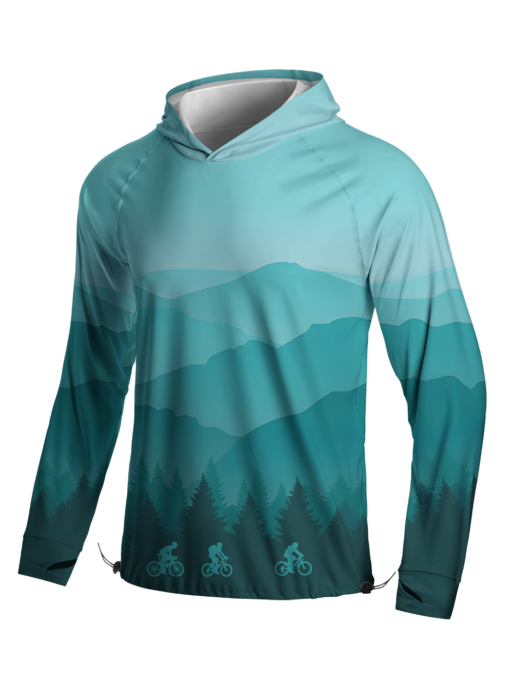 Orionride Jungle Ride Long Sleeve Cycling Hoodie Shirt