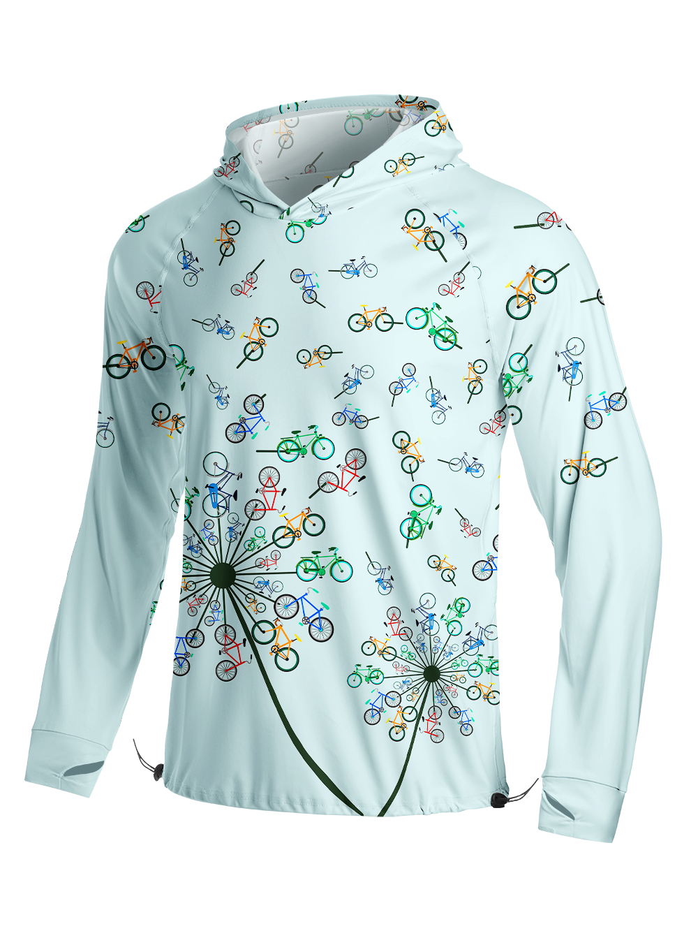 Orionride Dandelion Bike Long Sleeve Cycling Hoodie Shirt
