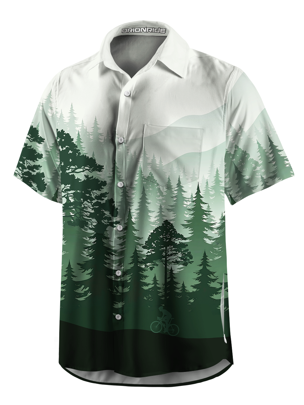 Orionride Silent Pines Zipper Pockets Ultra Lightweight Short Sleeves Gravel Shirt
