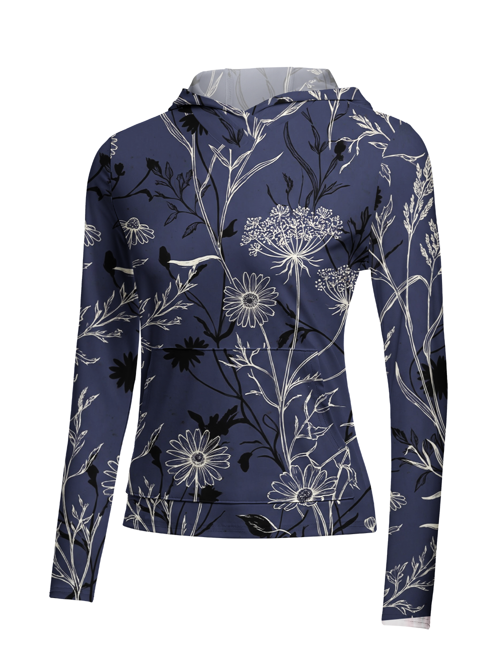 Orionride Flowering Branches Women's Long Sleeve Cycling Hoodie Shirt