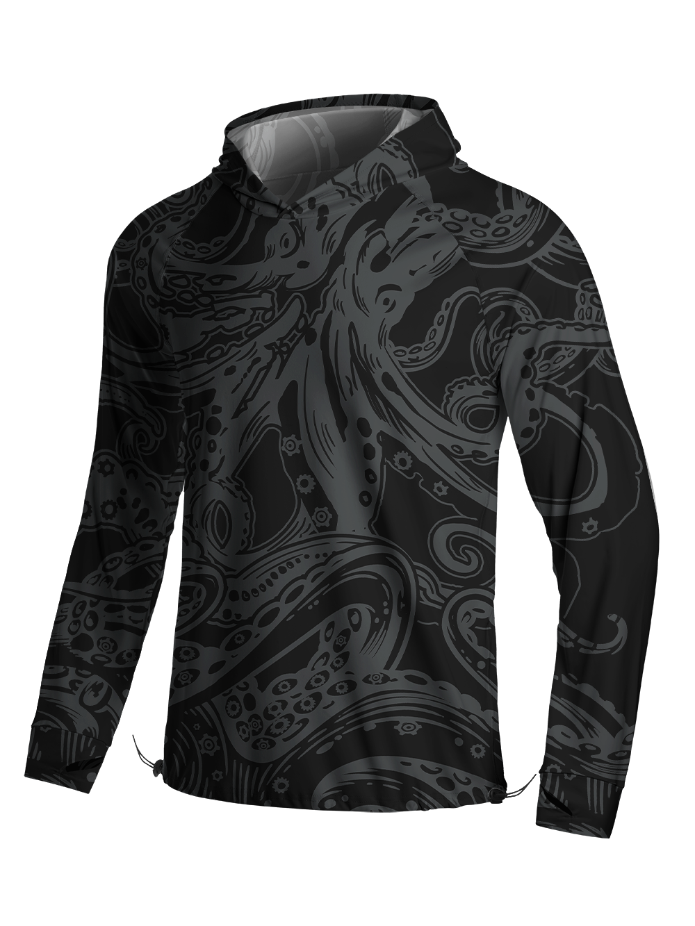 Orionride Octopus Tentacles Long Sleeve Cycling Hoodie Shirt