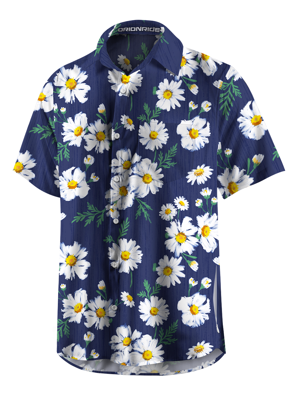 Orionride Lucky Daisy Zipper Pockets Ultra Lightweight Short Sleeves Gravel Shirt