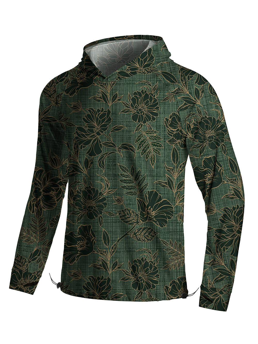 Orionride Gold lace Long Sleeve Cycling Hoodie Shirt