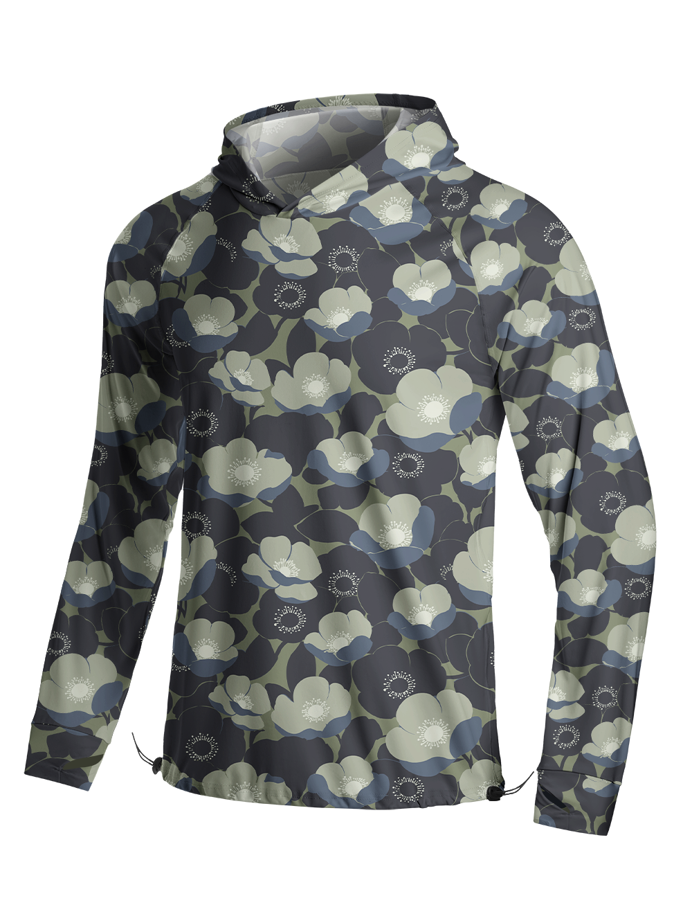 Orionride Layered Bloom Long Sleeve Cycling Hoodie Shirt