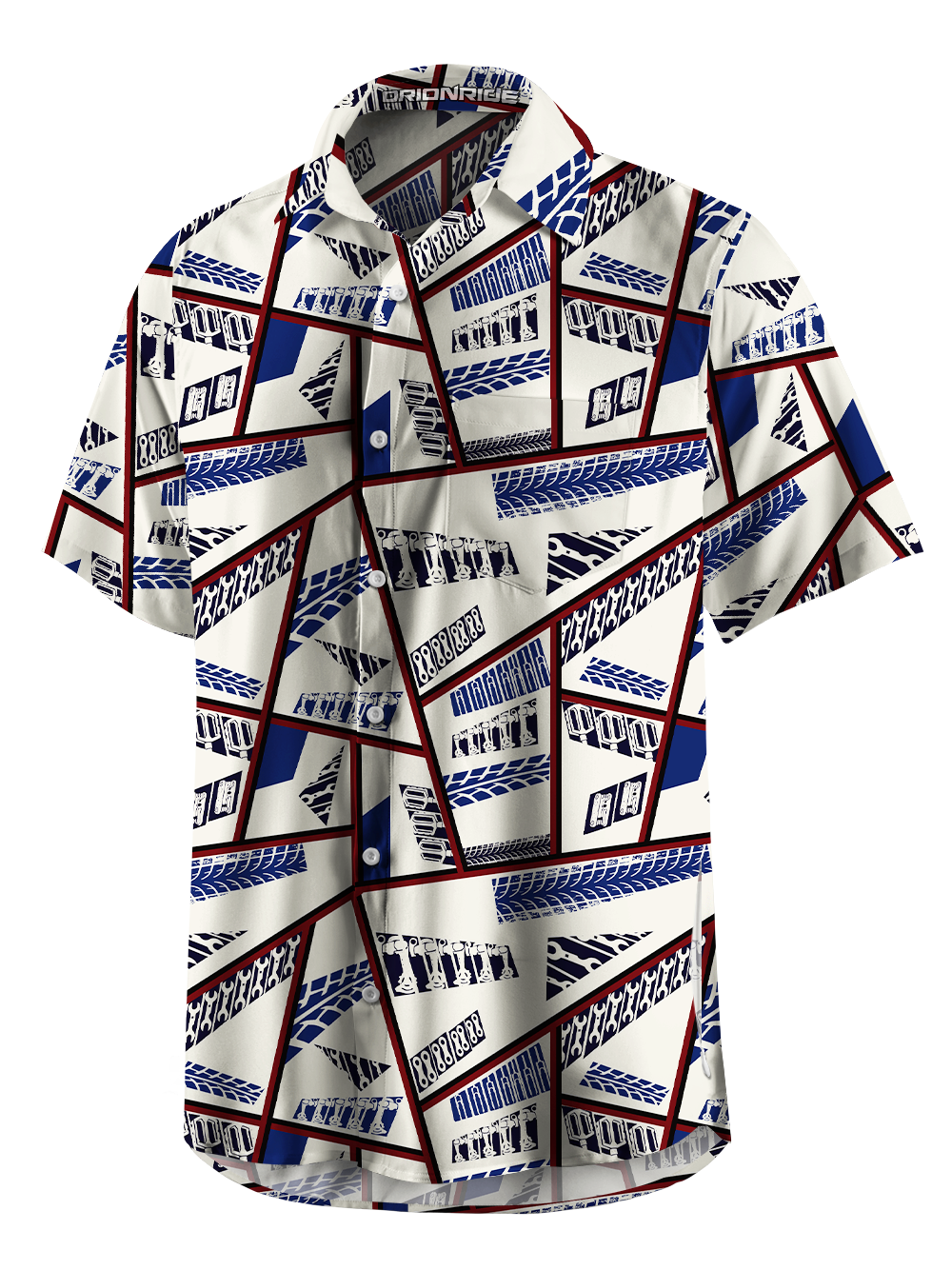 Orionride Mechanical Wings Zipper Pockets Ultra Lightweight Short Sleeves Gravel Shirt