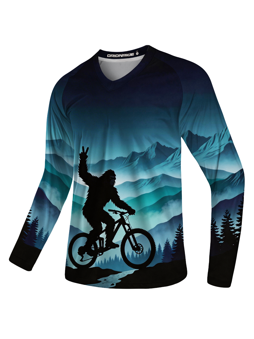 Orionride The Gorilla Is Waving Long Sleeve Downhill Jersey