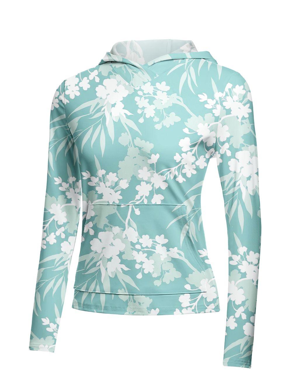 Orionride Spring Blossoms Women's Long Sleeve Cycling Hoodie Shirt
