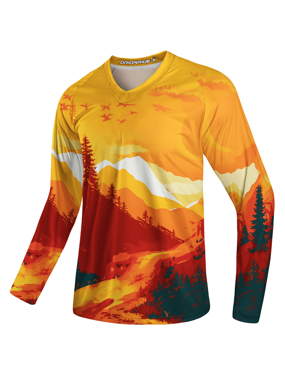 Orionride Sunset Glow Long Sleeve Downhill Jersey