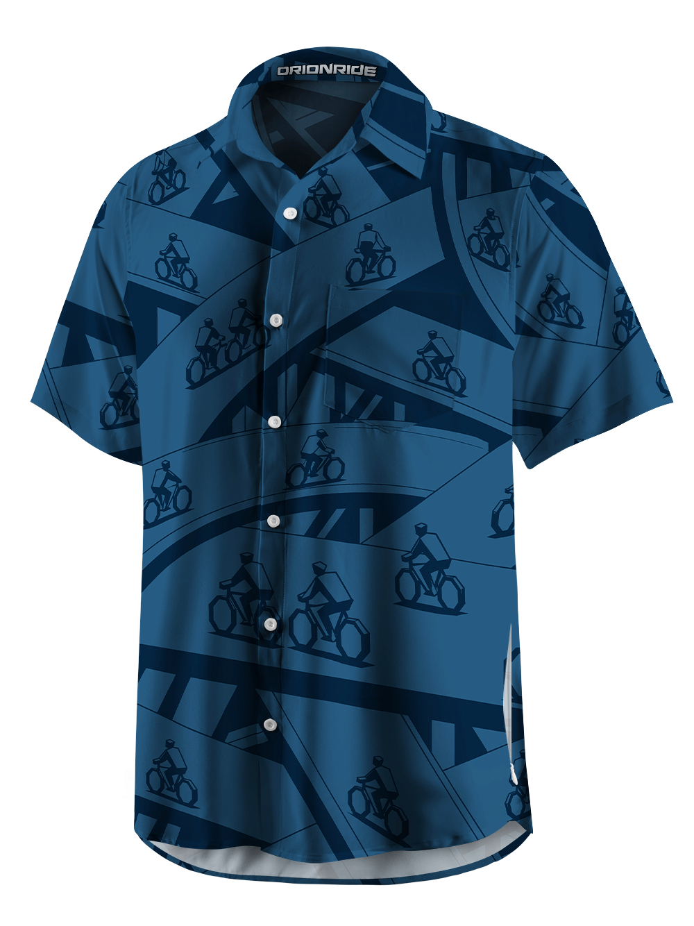 Orionride Navigating The City Zipper Pockets Ultra Lightweight Short Sleeves Gravel Shirt