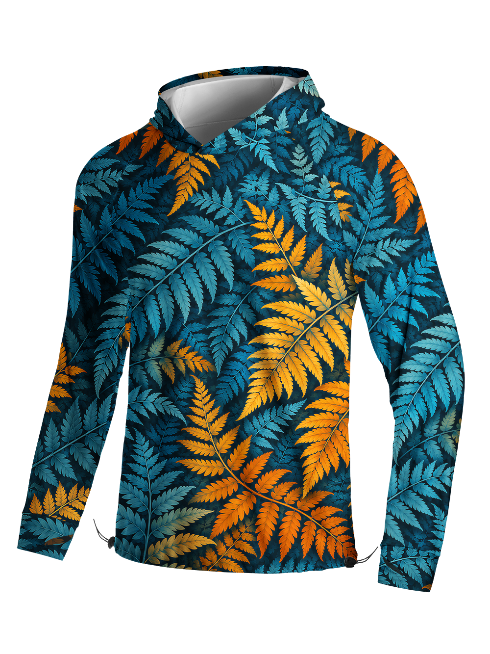 Orionride Botanical Rhythm Ride Long Sleeve Cycling Hoodie Shirt