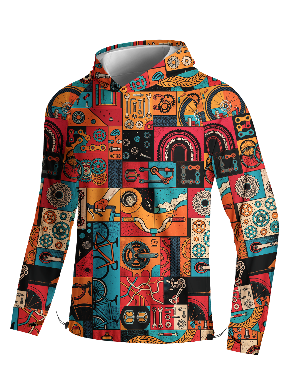 Orionride Exploration And Freedom Long Sleeve Cycling Hoodie Shirt