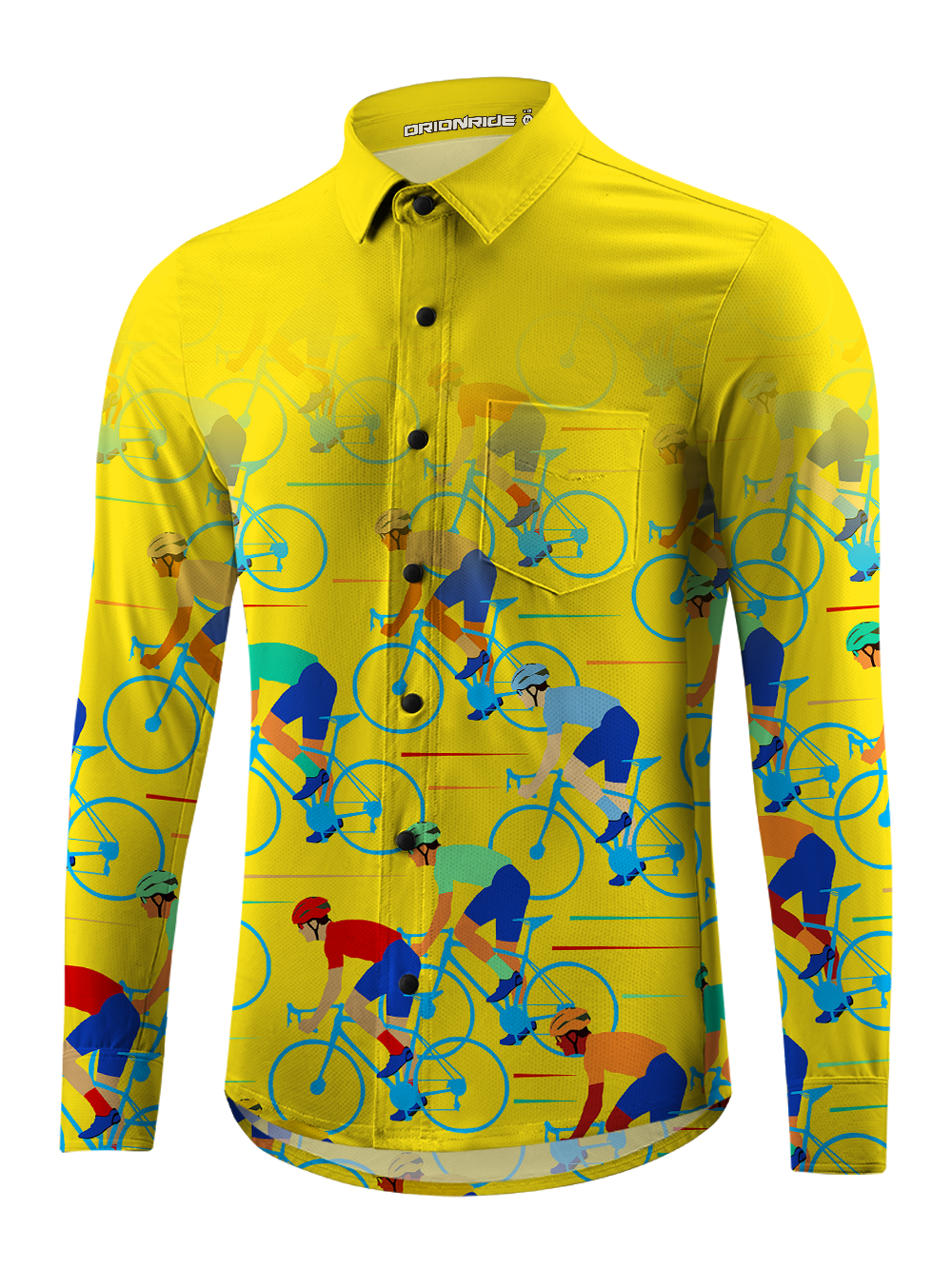 Orionride Passionate Competition Men's Stretchy Breathable Long Sleeve Gravel Shirt