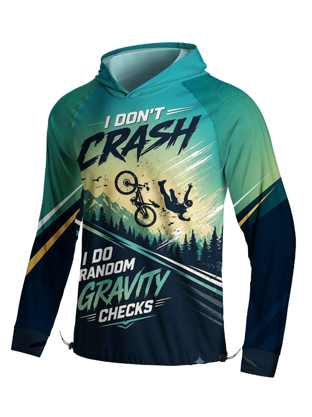 Orionride Aerial Flip Long Sleeve Cycling Hoodie Shirt