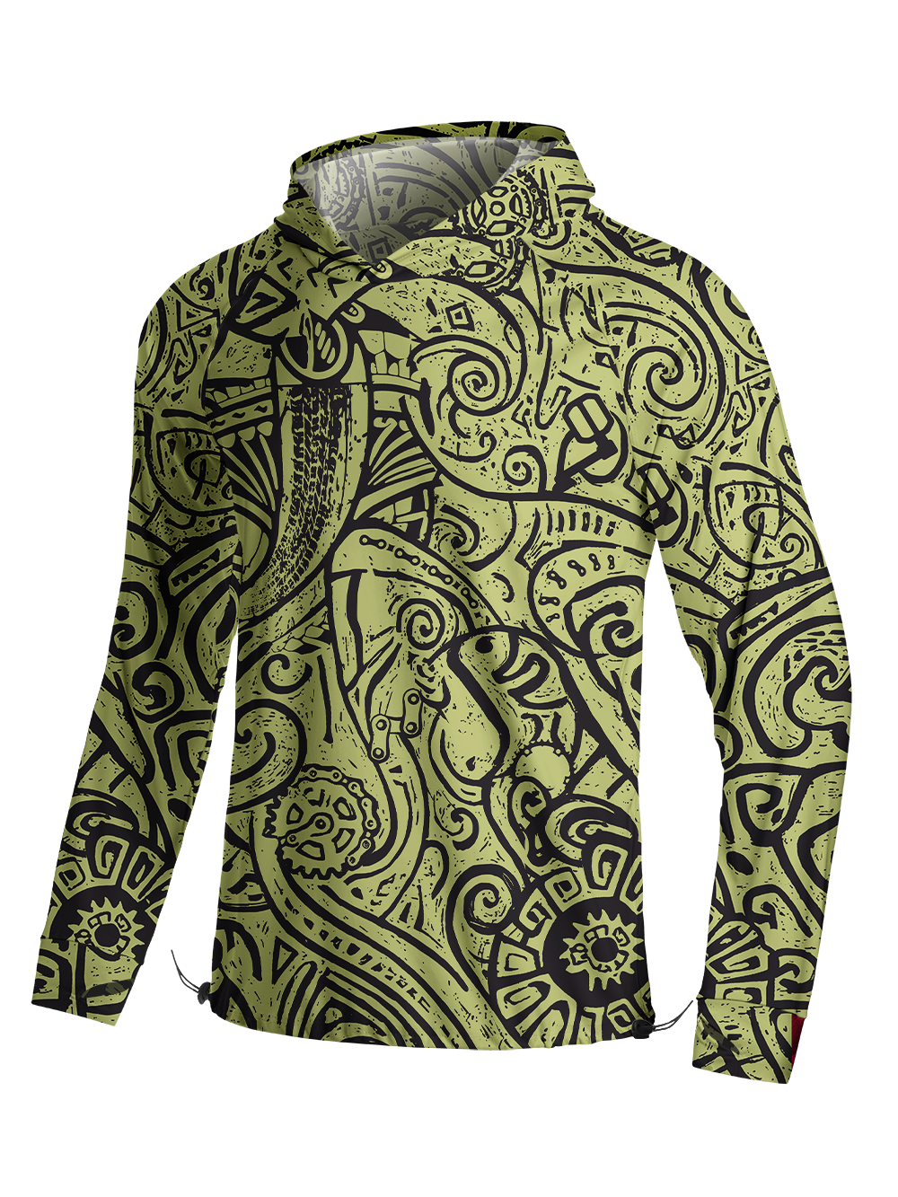 Orionride Vine Mark Long Sleeve Cycling Hoodie Shirt