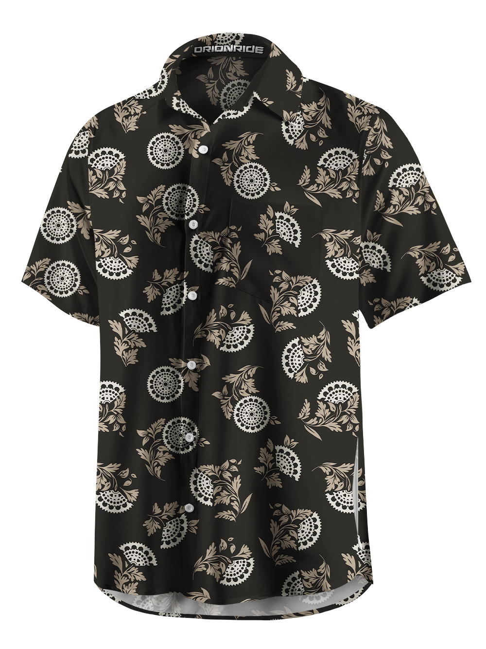Orionride Hollow Gear Zipper Pockets Ultra Lightweight Short Sleeves Gravel Shirt