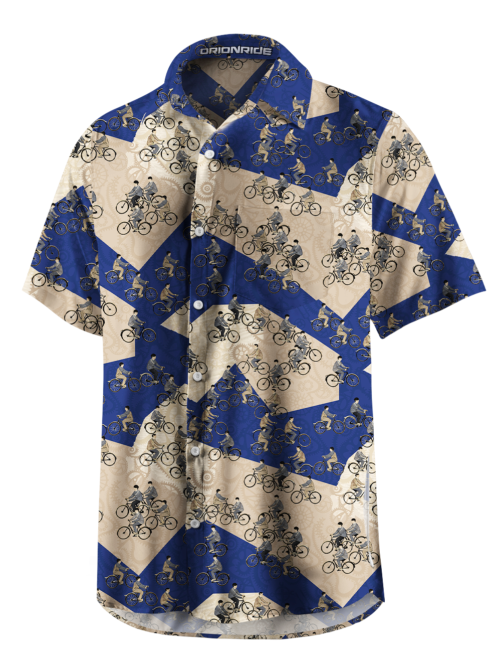 Orionride Cyclist Gathering Zipper Pockets Ultra Lightweight Short Sleeves Gravel Shirt