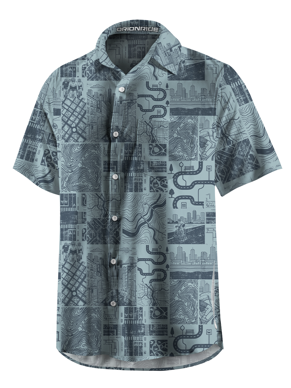 Orionride City Trail Code Zipper Pockets Ultra Lightweight Short Sleeves Gravel Shirt