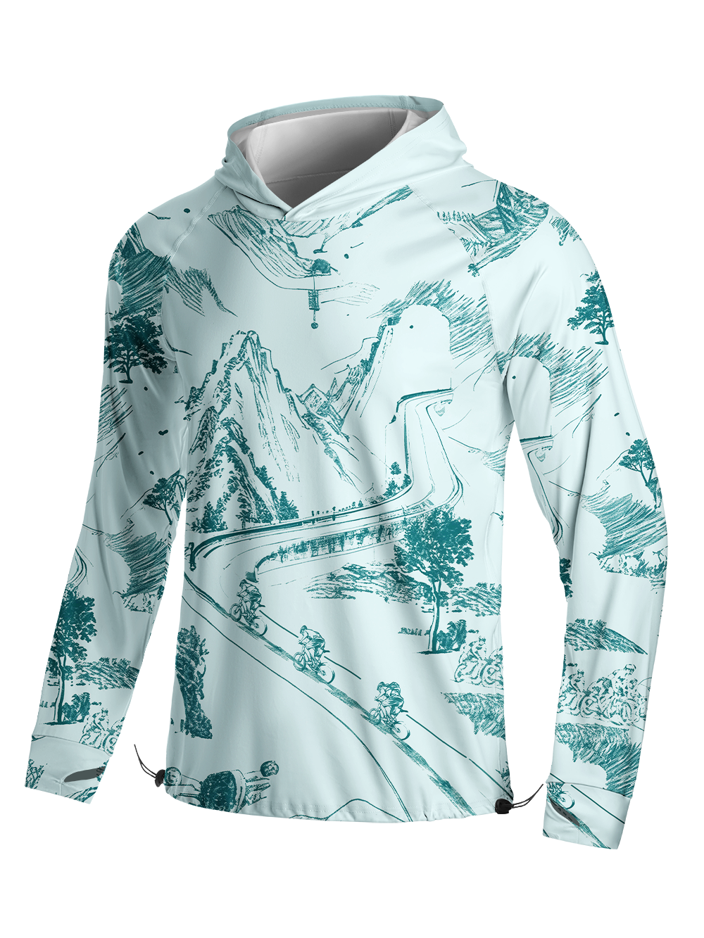 Orionride Road Cycling Long Sleeve Cycling Hoodie Shirt