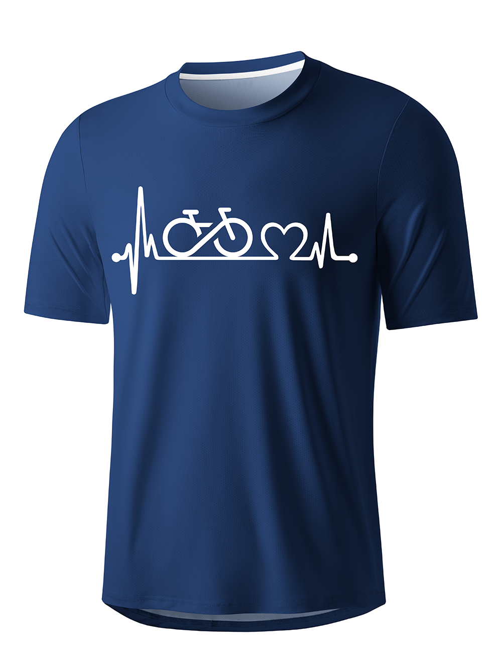 Orionride Bike Heartbeat Men's Breathable Short Sleeve Technical Tee