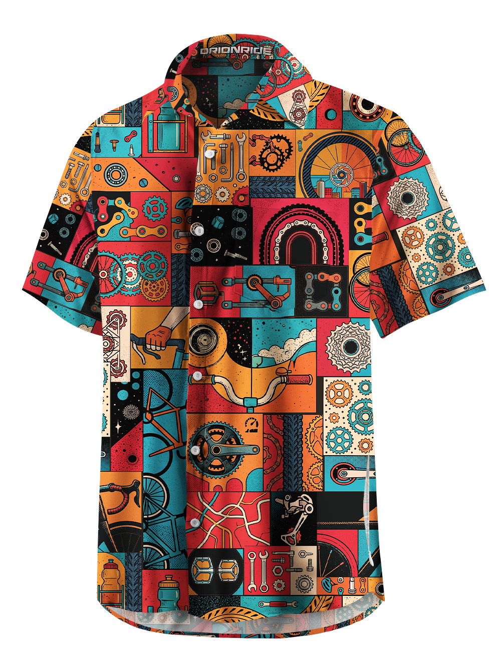 Orionride Exploration And Freedom Zipper Pockets Ultra Lightweight Short Sleeves Gravel Shirt