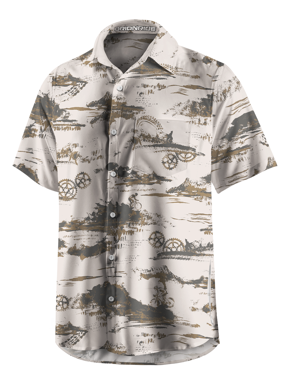 Orionride Rough Ride Zipper Pockets Ultra Lightweight Short Sleeves Gravel Shirt