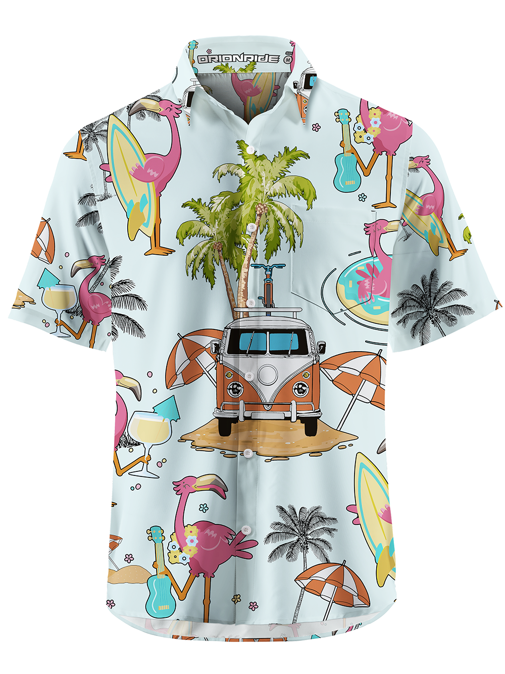 Orionride Beach Party Ultra Lightweight Short Sleeves Hawaiian shirt