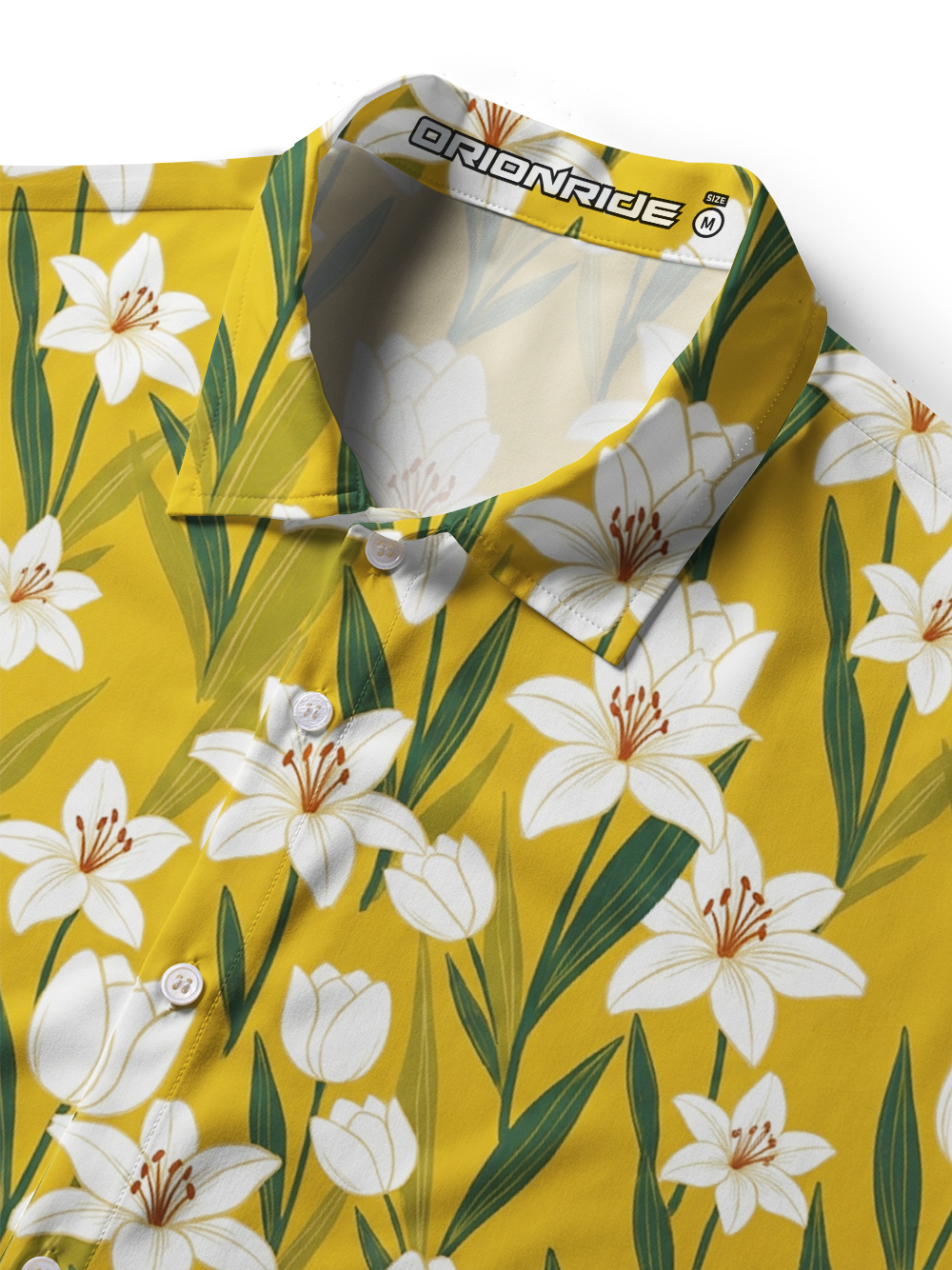 Orionride Yellow Lily Zipper Pockets Ultra Lightweight Short Sleeves Women's Gravel Shirt