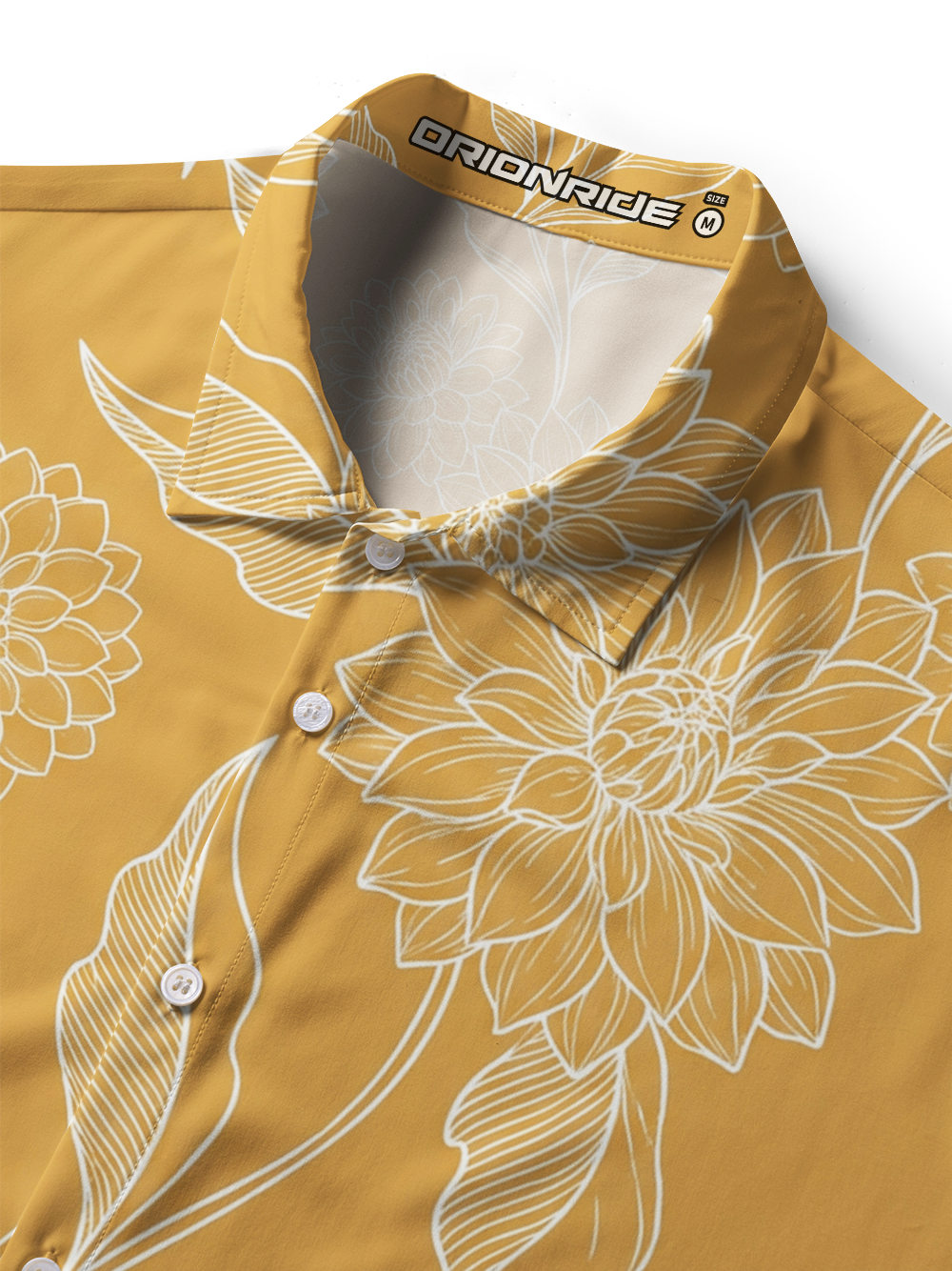 Orionride Golden Sketch Zipper Pockets Ultra Lightweight Short Sleeves Women's Gravel Shirt