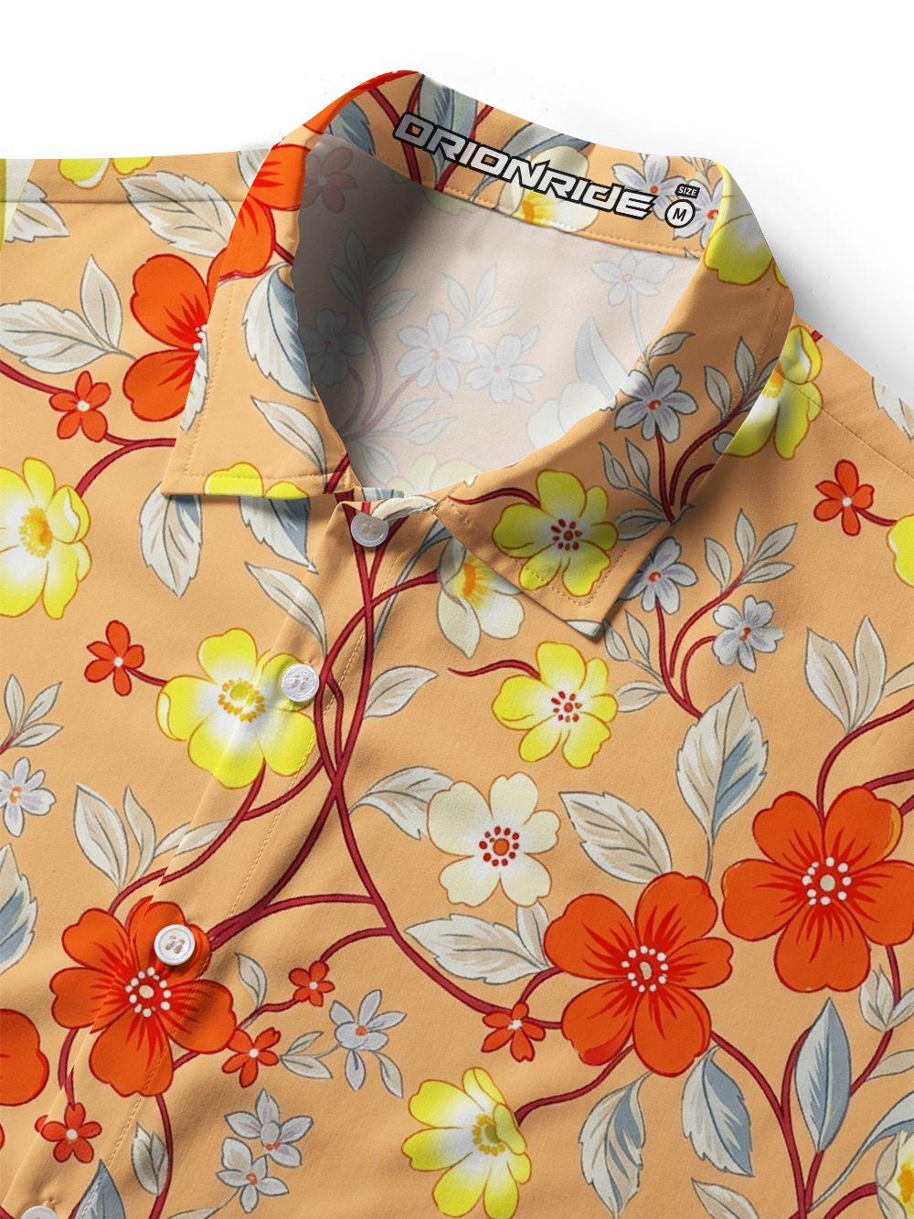 Orionride Vine Branches Zipper Pockets Ultra Lightweight Short Sleeves Women's Gravel Shirt