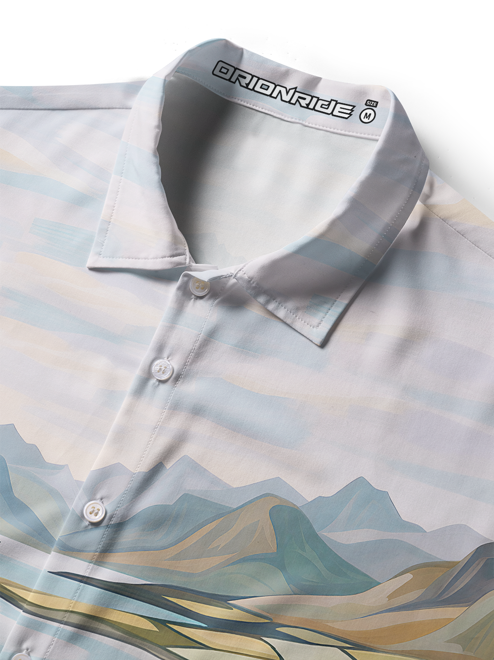 Orionride Soft Lake Bloom Zipper Pockets Ultra Lightweight Short Sleeves Women's Gravel Shirt