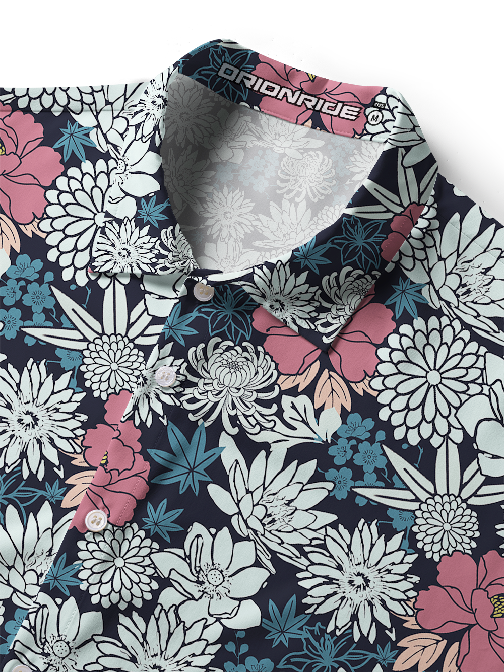 Orionride Floral Fragrance Zipper Pockets Ultra Lightweight Short Sleeves Women's Gravel Shirt