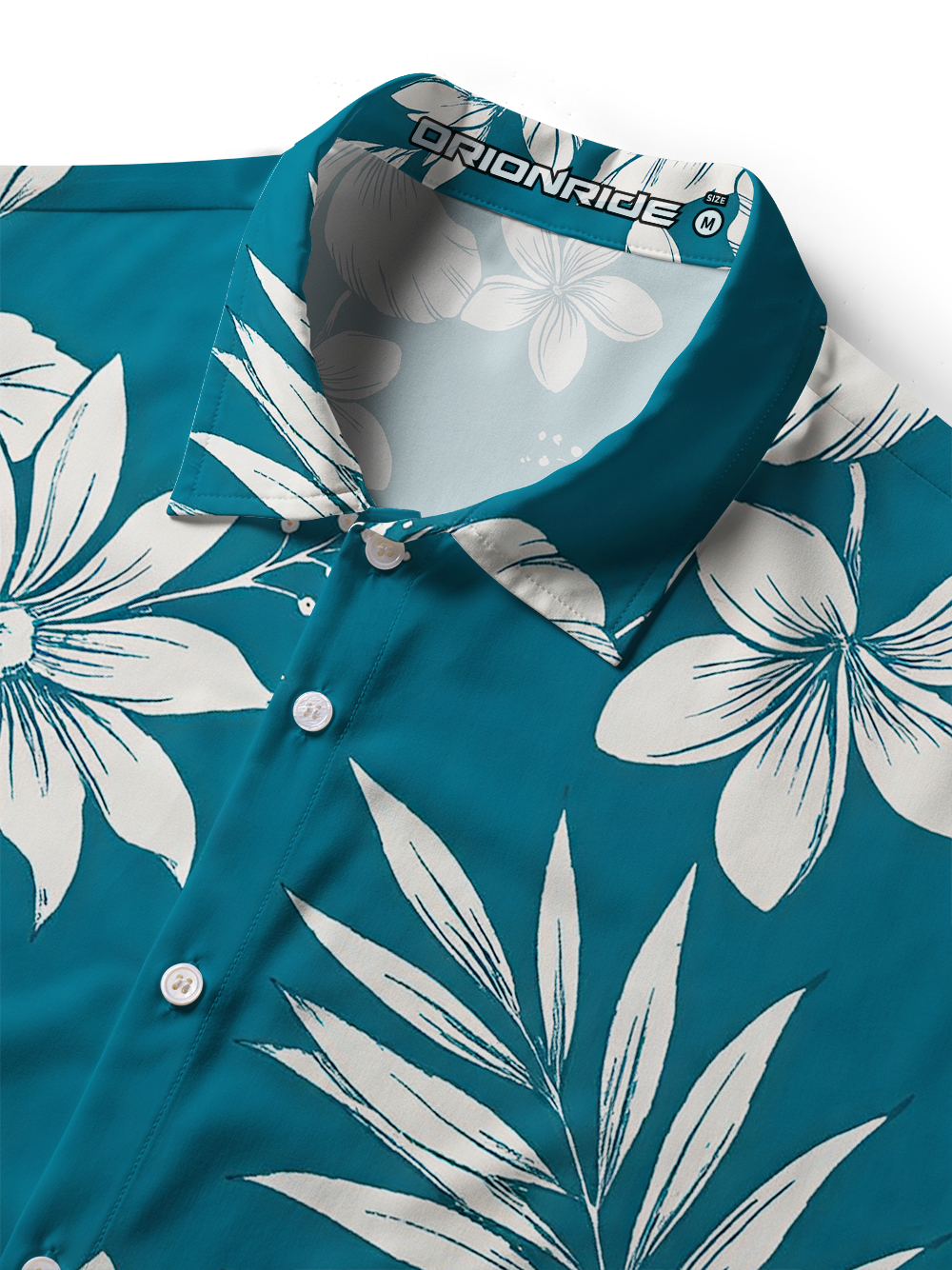 Orionride Island Bloom Zipper Pockets Ultra Lightweight Short Sleeves Women's Gravel Shirt